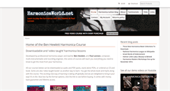 Desktop Screenshot of harmonicaworld.net