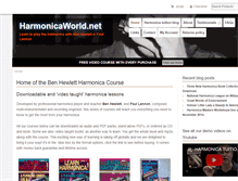 Tablet Screenshot of harmonicaworld.net